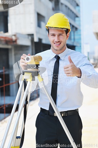 Image of architect on construction site