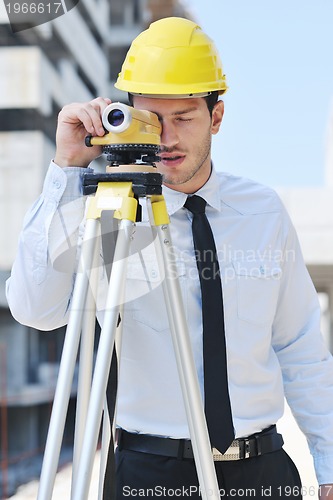 Image of architect on construction site