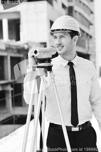 Image of architect on construction site