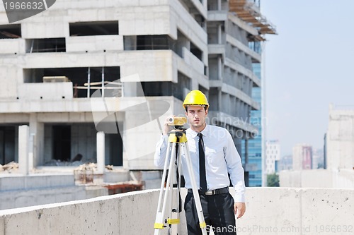 Image of architect on construction site