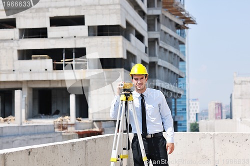 Image of architect on construction site