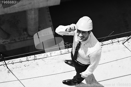 Image of architect on construction site