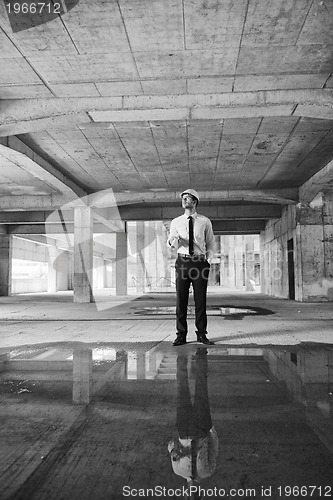 Image of architect on construction site