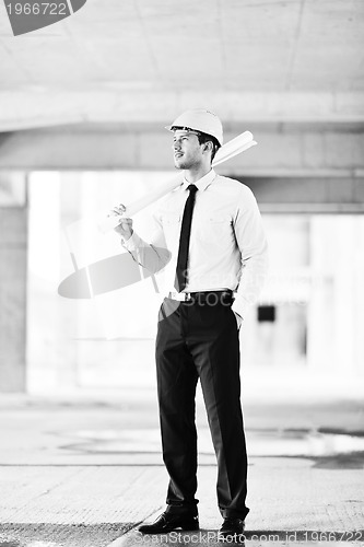 Image of architect on construction site