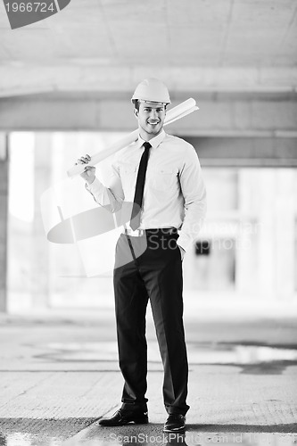 Image of architect on construction site