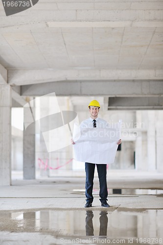 Image of architect on construction site