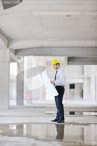 Image of architect on construction site