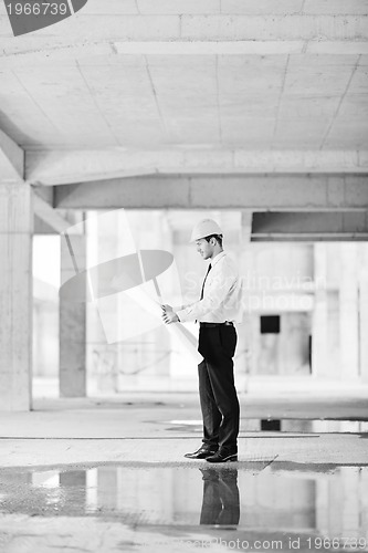 Image of architect on construction site