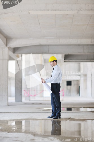 Image of architect on construction site