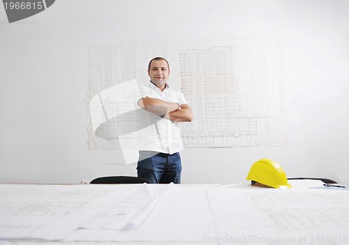 Image of architect on construction site