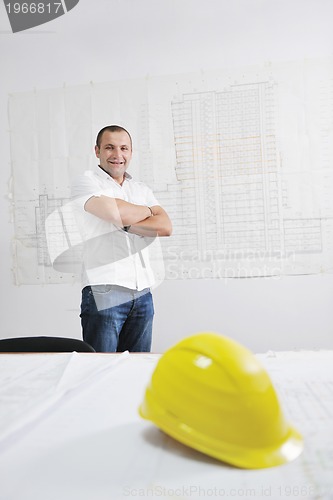 Image of architect on construction site