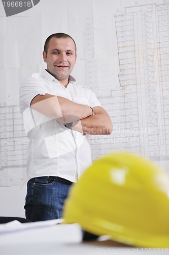 Image of architect on construction site