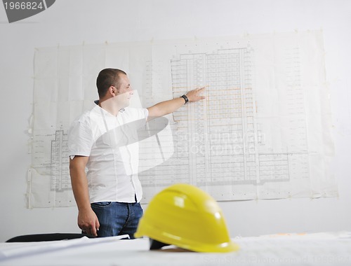 Image of architect on construction site