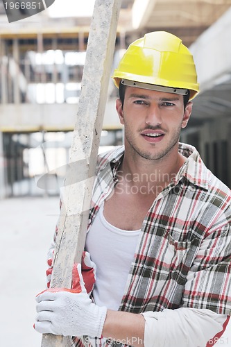 Image of hard worker on construction site