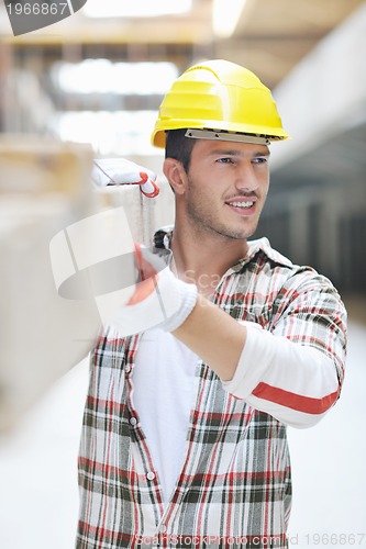 Image of hard worker on construction site