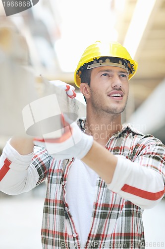 Image of hard worker on construction site