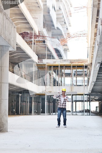 Image of hard worker on construction site