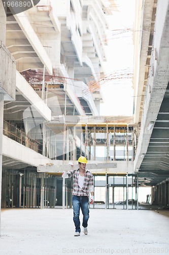 Image of hard worker on construction site