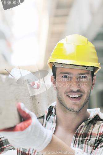 Image of hard worker on construction site