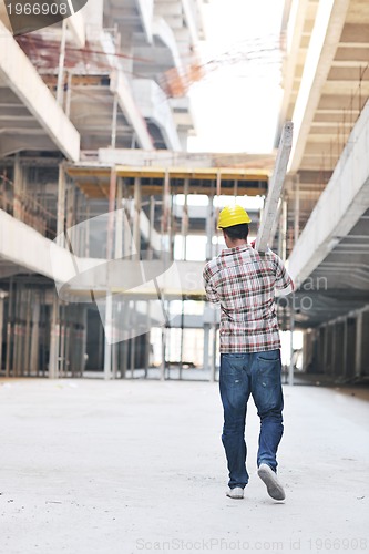 Image of hard worker on construction site