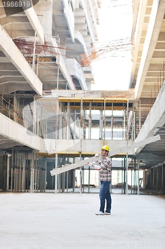 Image of hard worker on construction site