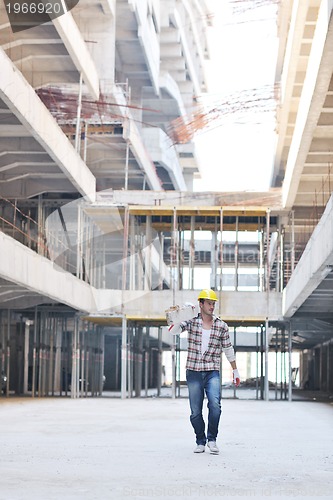 Image of hard worker on construction site