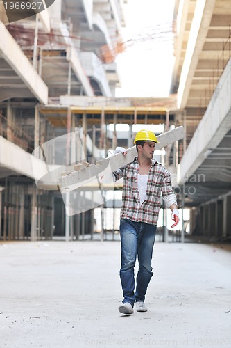 Image of hard worker on construction site