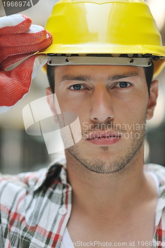 Image of hard worker on construction site