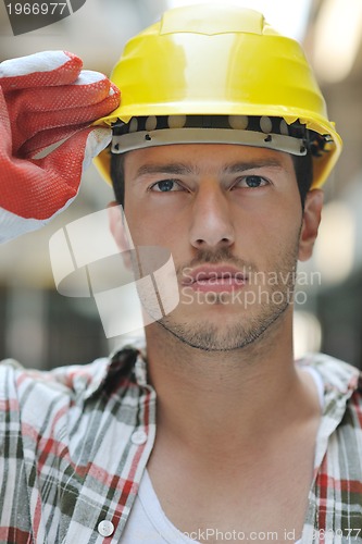 Image of hard worker on construction site