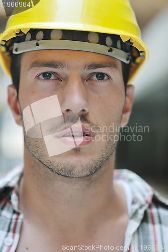 Image of hard worker on construction site