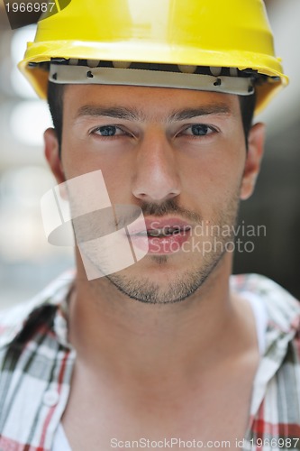 Image of hard worker on construction site