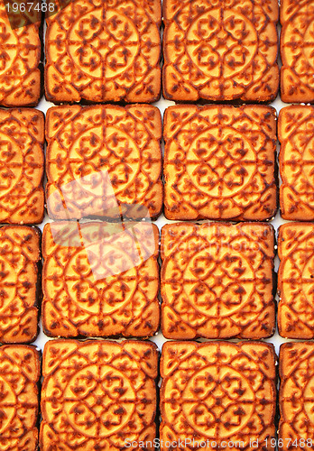 Image of Sweet cookies as background 