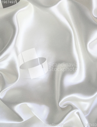 Image of Smooth elegant white silk can use as wedding background 