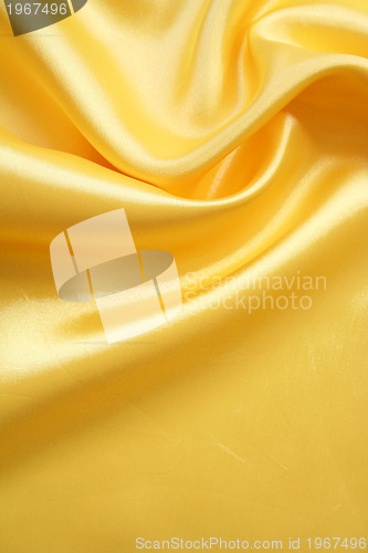 Image of Smooth elegant golden silk can use as background 