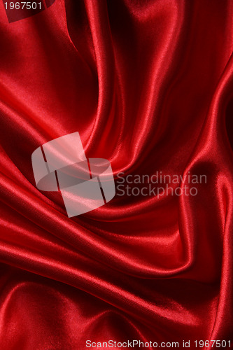 Image of Smooth elegant red silk can use as background 