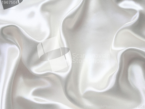 Image of Smooth elegant white silk can use as wedding background 