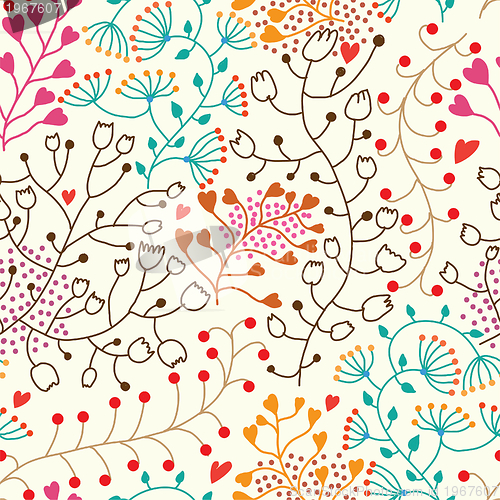 Image of Foral seamless pattern in vector