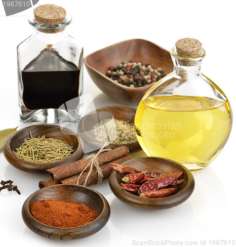 Image of Olive Oil,Vinegar And Spices