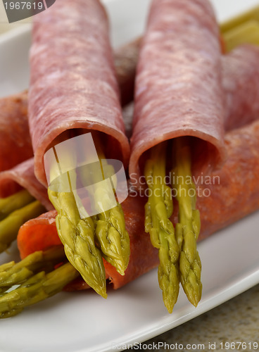 Image of Salami With Asparagus