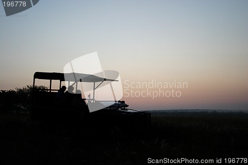 Image of sunrise on safari