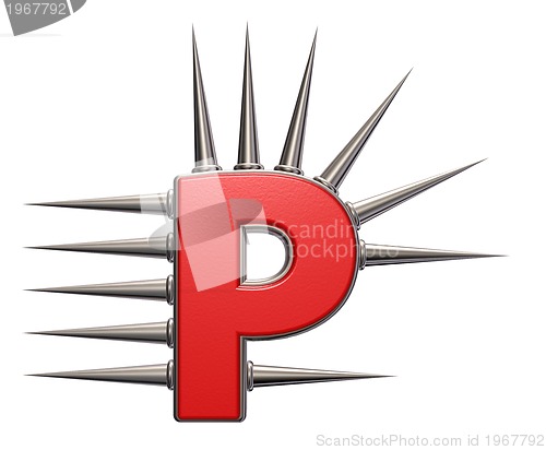 Image of prickles letter