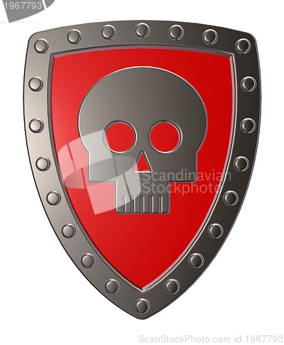 Image of skull shield