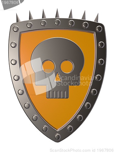 Image of skull shield