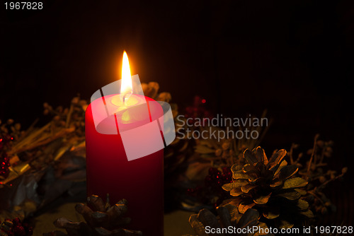 Image of Christmas candlelight