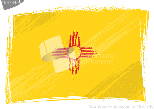 Image of Grunge New Mexico flag