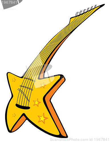 Image of Guitar with stars