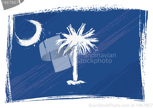 Image of Grunge South Carolina flag