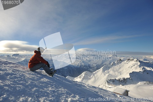 Image of  skiing on on now at winter season