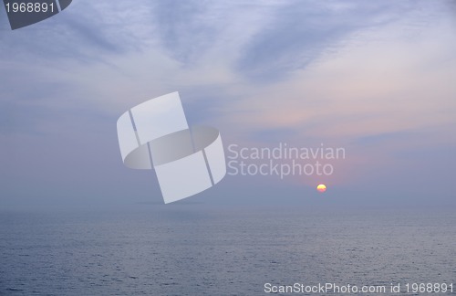 Image of beach sunset