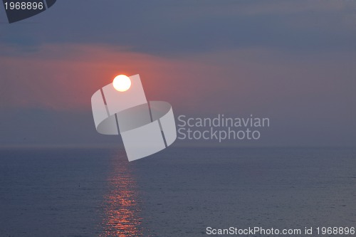 Image of beach sunset